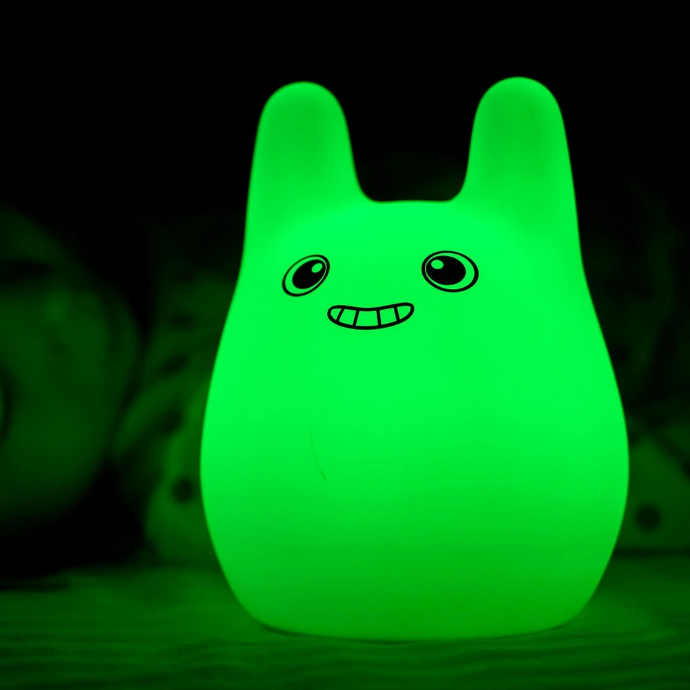 USB Silicone Cute Bunny Rabbit Baby Nursery 7 Color LED Night Light